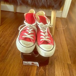Converse all star hi red